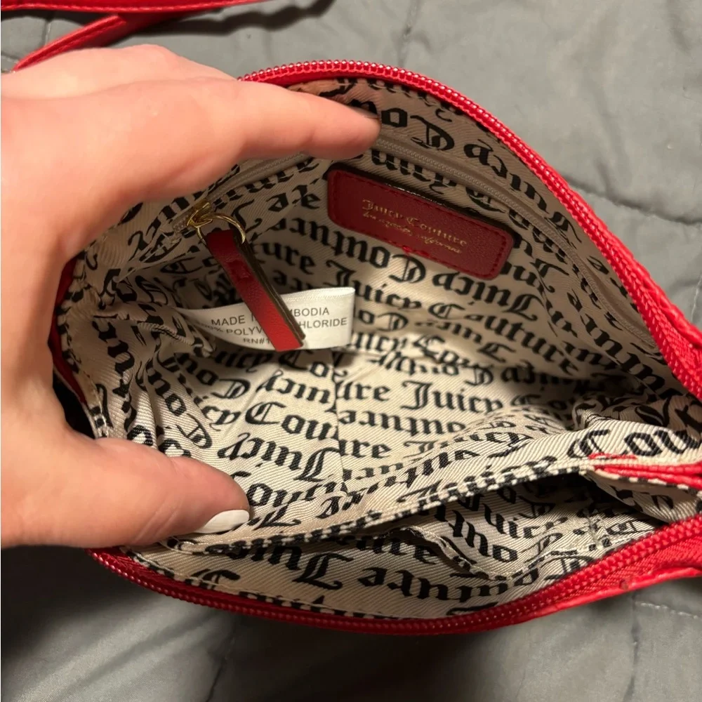 JUICY COUTURE Word Search Lipstick Red Crossbody Bag - Picture 6 of 8